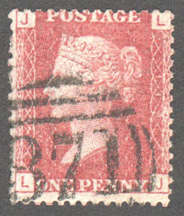 Great Britain Scott 33 Used Plate 119 - LJ - Click Image to Close